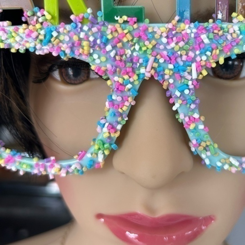 ✨NWT Birthday Party 🥳 Cake 🎂 Time Candy 🍭 Sprinkle glasses - Picture 5 of 10